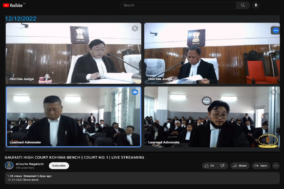 Launch of Live Streaming at Gauhati High Court Kohima Bench on 12th December 2022