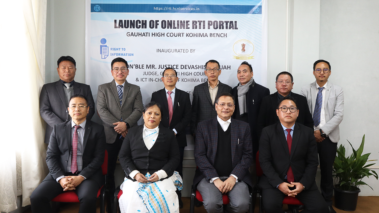 Launch of online RTI portal at GHC Kohima Bench on 29-02-2024