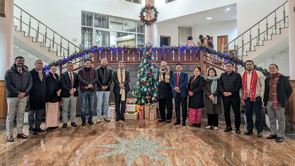 Pre-Christmas celebrated at Chief Justice Bungalow, Kohima on 6-12-2024