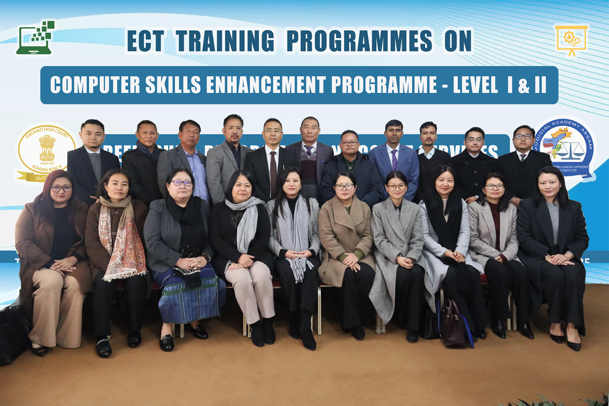 ECT training programme for Judicial Officers of Nagaland held at Kohima Bench on 1-02-2025