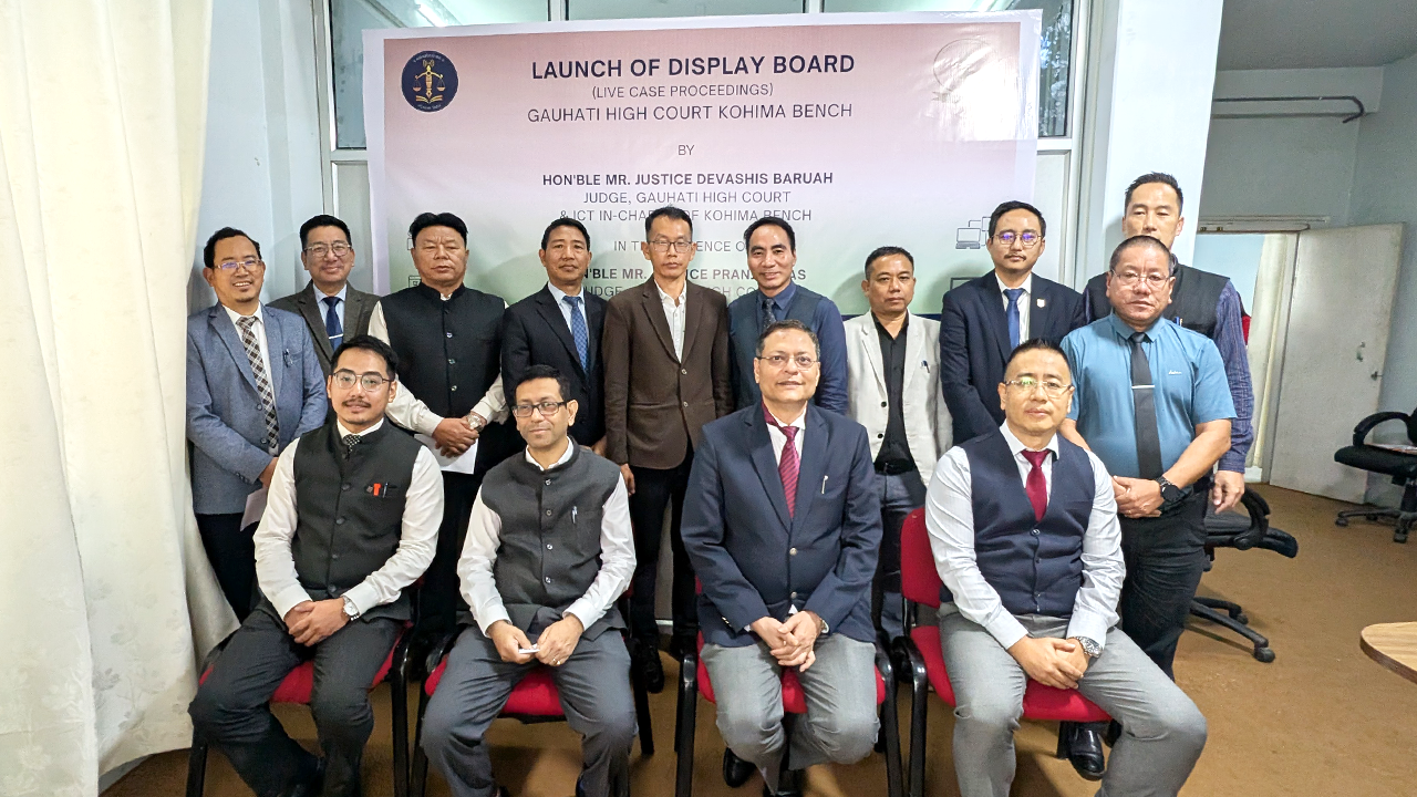 Launching of Display Board (Live Case Proceedings) software at Kohima Bench on 29-08-2025